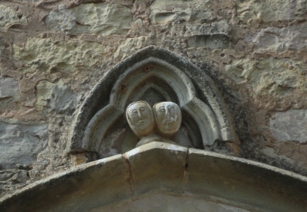 Figures above the church porch